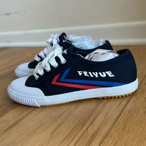 Feiyue 1920s Navy Canvas Sneakers – 7W / EUR 38 Heritage Style - Picture 2 of 13